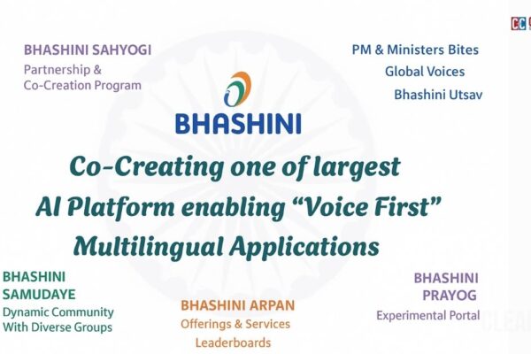 BHASHINI: Written In Digital India BHASHINI Digital India platform connecting Indian languages through AI for inclusion and accessibility.
