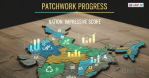 India map showing state-level SDG performance variation for the SDG India Index 2023-24