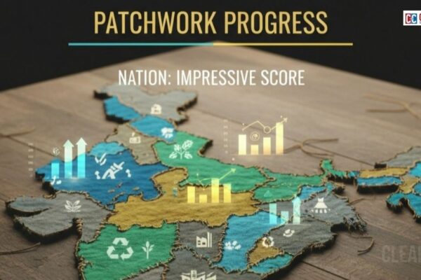 India map showing state-level SDG performance variation for the SDG India Index 2023-24