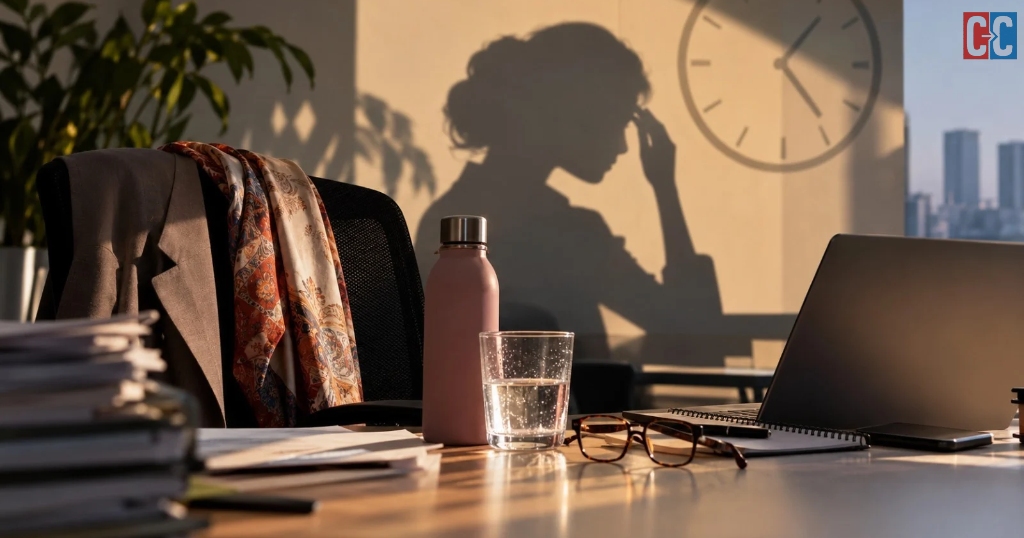 Indian professional woman working in an office